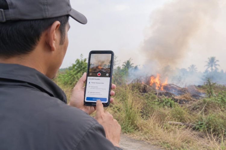 Polres Lampung Selatan Ajak Warga Laporkan Titik Api Lewat Aplikasi Siger Lampung Presisi