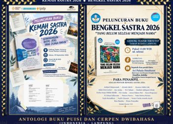 Taman Budaya Lampung Jadi Lokasi Peluncuran Dua Buku Sastra Dwibahasa