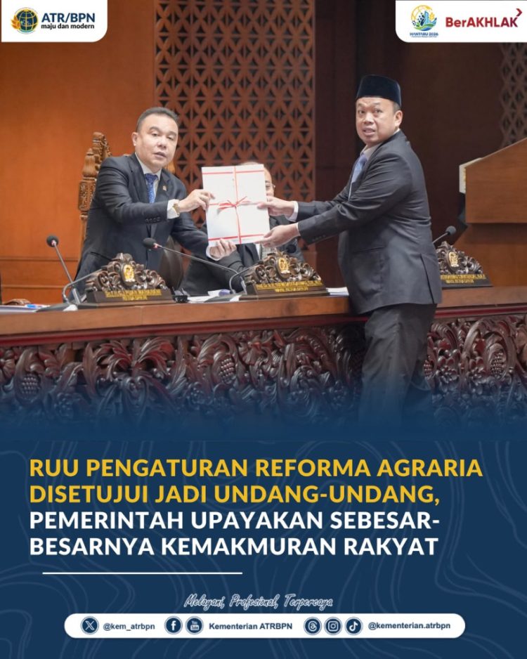 RUU Reforma Agraria Disahkan, Petani dan Masyarakat Adat Jadi Perhatian