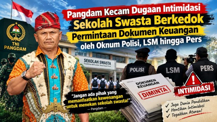 Dugaan Intimidasi Sekolah Swasta Mencuat, Pangdam Minta Propam Turun Tangan