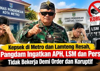 Dokumen Keuangan Sekolah Diminta, Kepsek Metro dan Lamteng Resah, Pangdam Angkat Suara