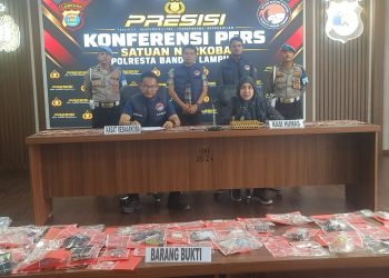 Bumi Waras Tertinggi, Polresta Bandar Lampung Ungkap 17 Kasus Narkoba