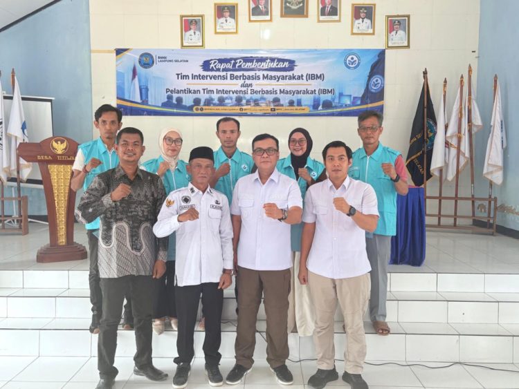 BNNK Lampung Selatan Gandeng Warga Titiwangi, Bentuk Tim IBM Cegah Penyalahgunaan Narkotika
