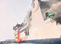 KMP Batumandi Terbakar di Dekat Pulau Merak Besar, Penyebab Belum Diketahui