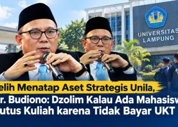 Jelih Menatap Aset Strategis Unila, Dr. Budiono: Dzolim Kalau Ada Mahasiswa Putus Kuliah karena Tak Mampu Bayar UKT