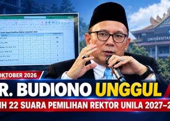 Dr. Budiono Unggul dalam Voting Carek Unila, Selisih 7 Suara dari Prof. Warsito