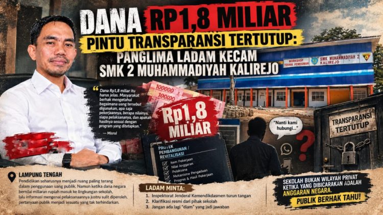 Tim Investigasi LADAM Datangi SMK 2 Muhammadiyah Kalirejo, Informasi Dana Rp1,8 Miliar Dipertanyakan