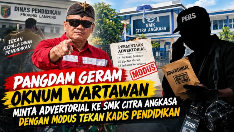 Diduga Minta Advertorial Sambil Ancam Tekan Kadis Pendidikan, Kasus SMK Citra Angkasa Disorot