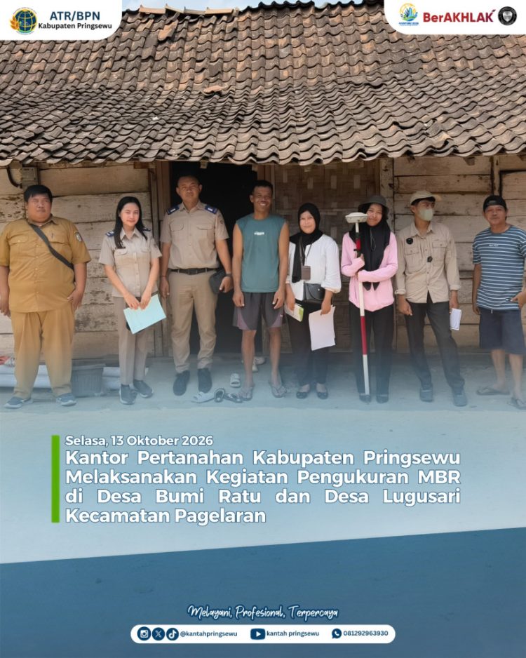 Pengukuran Tanah MBR Digelar di Dua Desa Pringsewu, Ini Tujuannya
