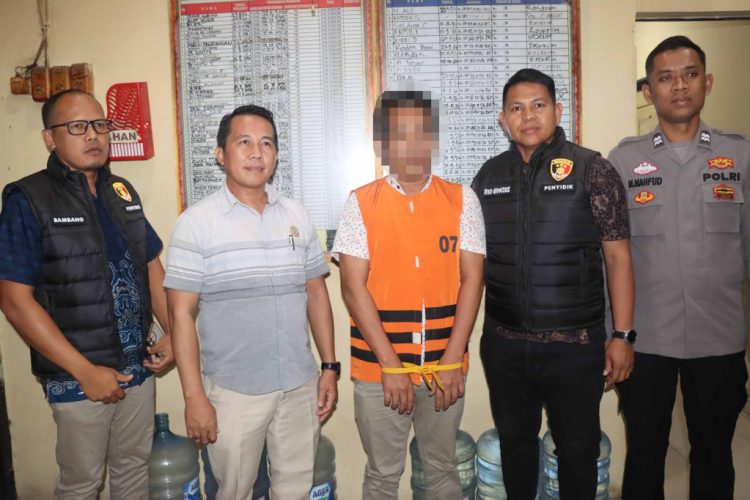 Diduga Selewengkan Dana Desa, Kades Pematang Baru Ditahan Polres Lampung Selatan