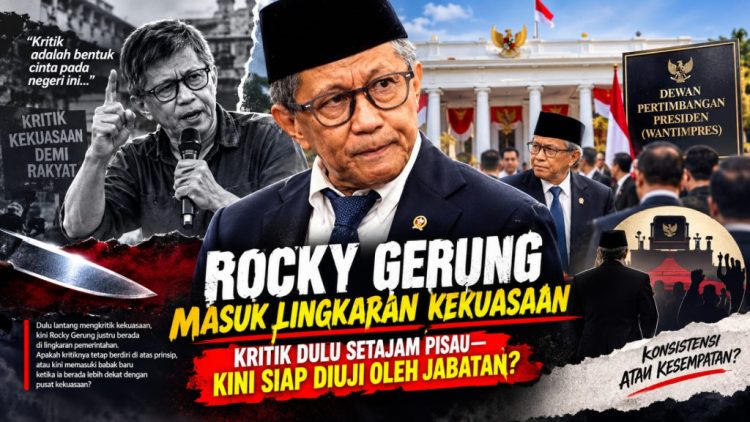 Dulu Tajam Mengkritik Pemerintah, Kini Rocky Gerung Dihadapkan pada Ujian Konsistensi
