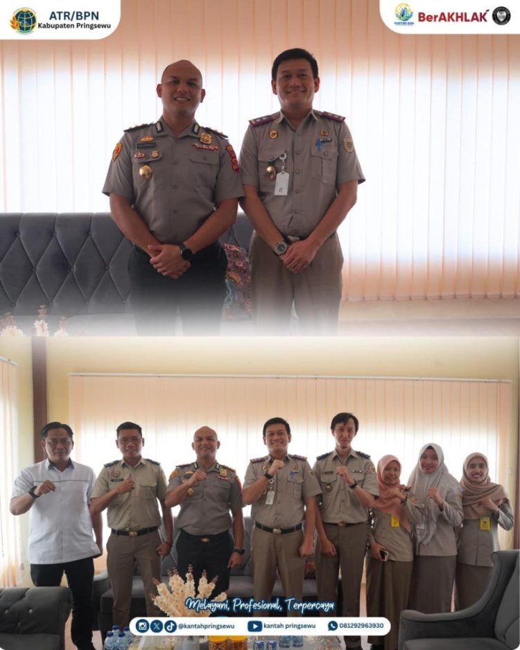 Oki Maradha Pratama Temui Kapolres Pringsewu, Bahas Sinergi Bidang Pertanahan