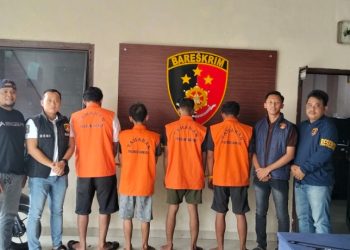 Beraksi Dini Hari, Empat Pria Diduga Curi Ban Bekas di Natar, Kerugian Rp13 Juta