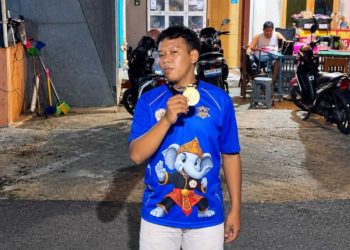 Persembahkan Emas untuk Orang Tua, Sultoni Siap Jadi Atlet Kota Bandar Lampung
