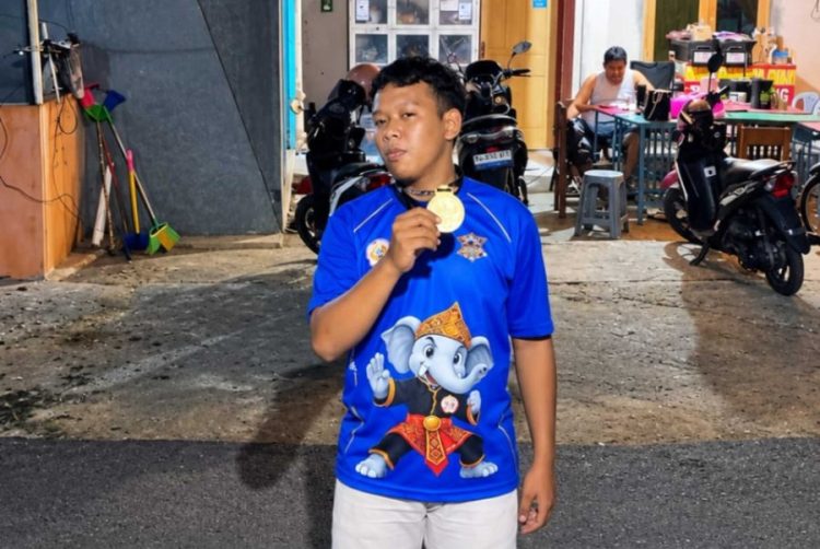 Persembahkan Emas untuk Orang Tua, Sultoni Siap Jadi Atlet Kota Bandar Lampung
